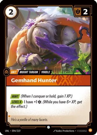 Gemhand Hunter (094/219) - Riftbound - [Unleashed]