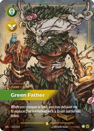 Ivern - Green Father (Overnumbered) (233/219) - Riftbound - [Unleashed] Foil