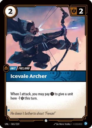 Icevale Archer (065/219) - Riftbound - [Unleashed] Foil