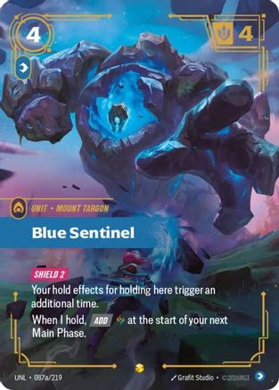 Blue Sentinel (Alternate Art) (087a/219) - Riftbound - [Unleashed] Foil