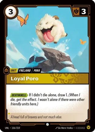 Loyal Poro (156/219) - Riftbound - [Unleashed]