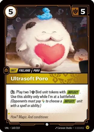 Ultrasoft Poro (160/219) - Riftbound - [Unleashed] Foil