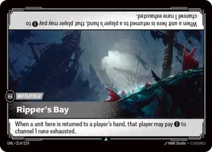 Ripper's Bay (214/219) - Riftbound - [Unleashed] Foil