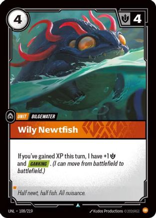 Wily Newtfish (108/219) - Riftbound - [Unleashed]