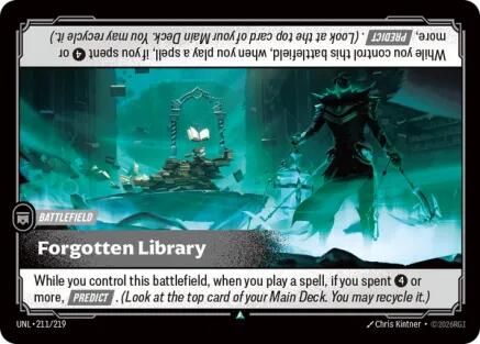 Forgotten Library (211/219) - Riftbound - [Unleashed]