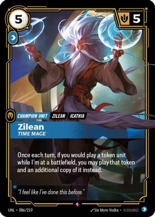 Zilean - Time Mage (086/219) - Riftbound - [Unleashed] Foil