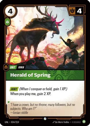 Herald of Spring (034/219) - Riftbound - [Unleashed]