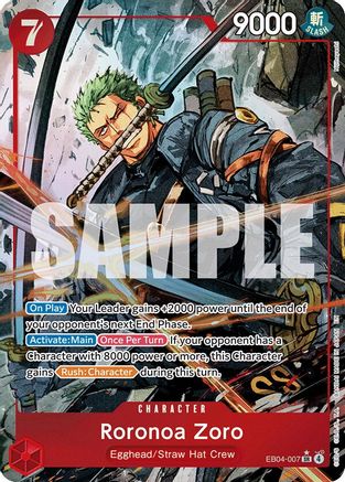 Roronoa Zoro (EB04-007) (Alternate Art) (EB04-007) - [Adventure on Kami's Island] Foil