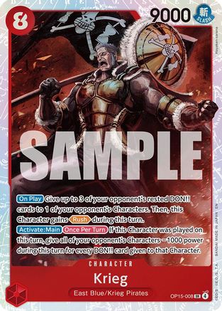 Krieg (OP15-008) (OP15-008) - [Adventure on Kami's Island] Foil