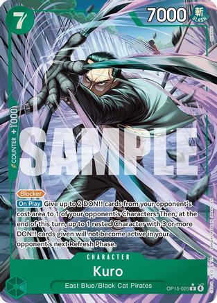 Kuro (Alternate Art) (OP15-025) - [Adventure on Kami's Island] Foil