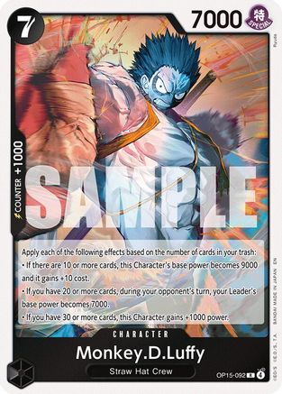 Monkey.D.Luffy (OP15-092) (OP15-092) - [Adventure on Kami's Island] Foil