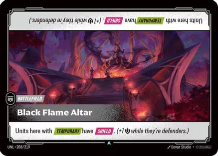 Black Flame Altar (208/219) - Riftbound - [Unleashed] Foil