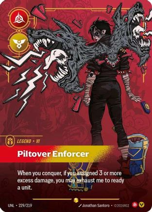 Vi - Piltover Enforcer (Overnumbered) (225/219) - Riftbound - [Unleashed] Foil