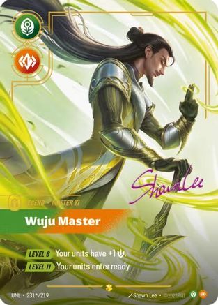 Master Yi - Wuju Master (Signature) (231*/219) - Riftbound - [Unleashed] Foil