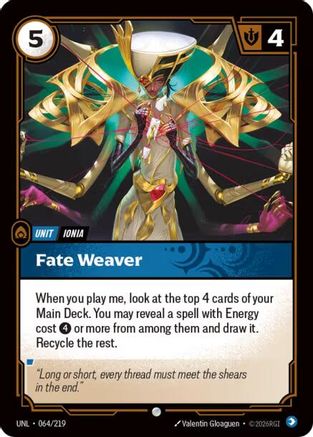 Fate Weaver (064/219) - Riftbound - [Unleashed] Foil