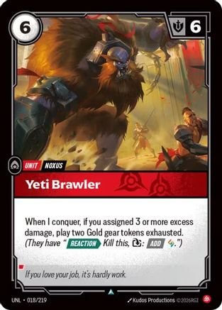 Yeti Brawler (018/219) - Riftbound - [Unleashed]