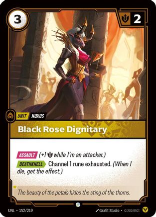 Black Rose Dignitary (152/219) - Riftbound - [Unleashed]