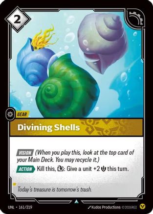 Divining Shells (161/219) - Riftbound - [Unleashed]