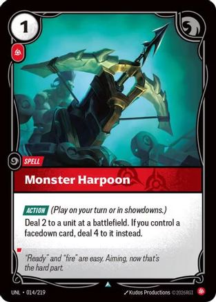 Monster Harpoon (014/219) - Riftbound - [Unleashed]