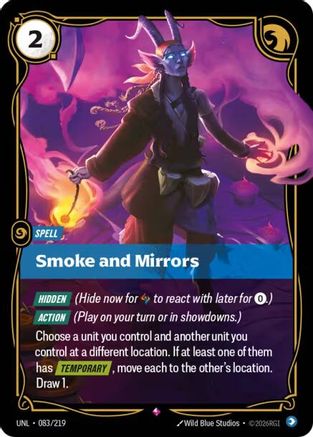 Smoke and Mirrors (083/219) - Riftbound - [Unleashed] Foil