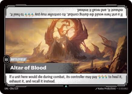 Altar of Blood (206/219) - Riftbound - [Unleashed]