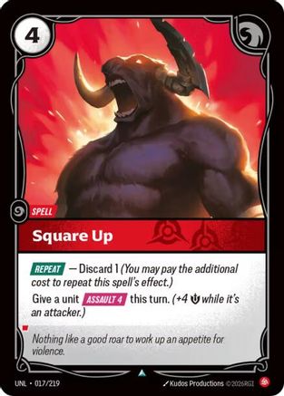 Square Up (017/219) - Riftbound - [Unleashed]