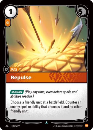 Repulse (106/219) - Riftbound - [Unleashed] Foil