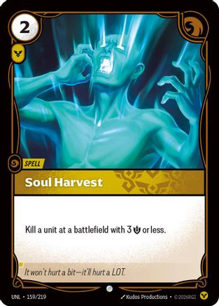 Soul Harvest (159/219) - Riftbound - [Unleashed] Foil
