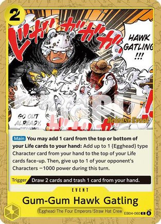 Gum-Gum Hawk Gatling (EB04-060) - [Adventure on Kami's Island Release Event Cards]