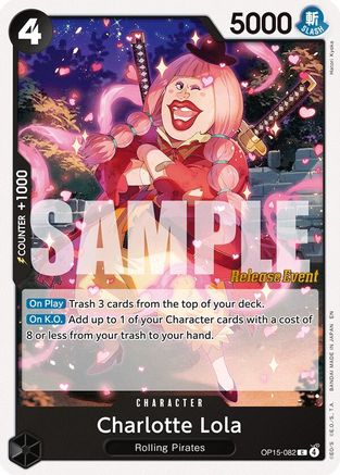 Charlotte Lola (OP15-082) - [Adventure on Kami's Island Release Event Cards]