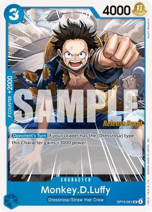 Monkey.D.Luffy (OP15-051) (OP15-051) - [Adventure on Kami's Island Release Event Cards]