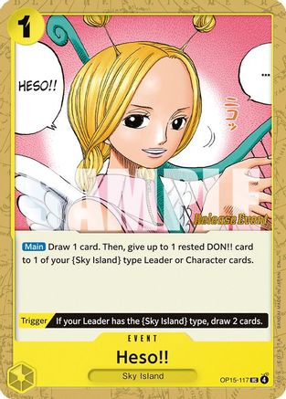 Heso!! (OP15-117) - [Adventure on Kami's Island Release Event Cards]