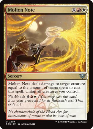 Molten Note  [Secrets of Strixhaven] Foil
