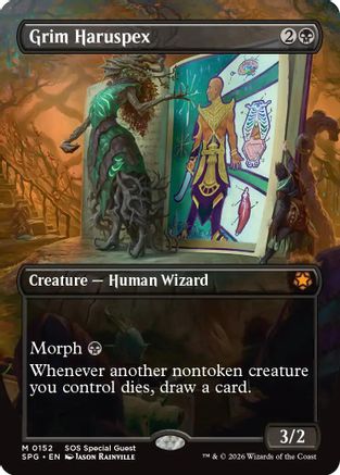 Grim Haruspex (Borderless)  [Special Guests] Foil