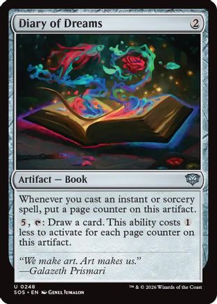 Diary of Dreams  [Secrets of Strixhaven] Foil