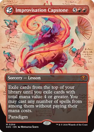Improvisation Capstone (Borderless)  [Secrets of Strixhaven] Foil