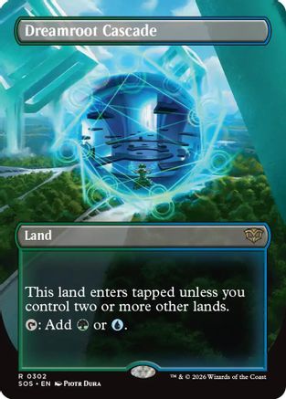 Dreamroot Cascade (Borderless)  [Secrets of Strixhaven] Foil