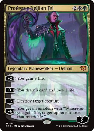 Professor Dellian Fel  [Secrets of Strixhaven]