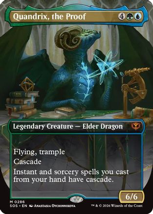 Quandrix, the Proof (Borderless)  [Secrets of Strixhaven]