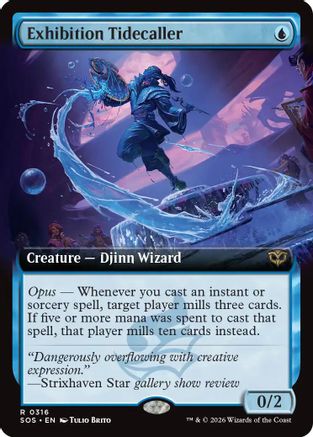 Exhibition Tidecaller (Extended Art)  [Secrets of Strixhaven] Foil