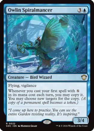 Owlin Spiralmancer  [Commander: Secrets of Strixhaven]