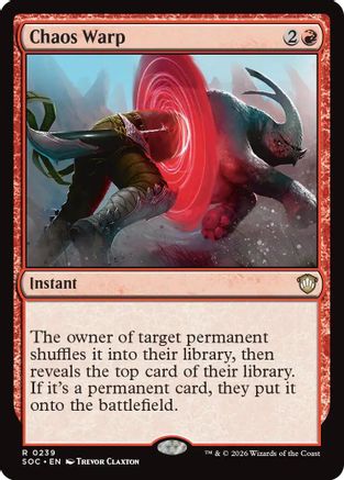 Chaos Warp  [Commander: Secrets of Strixhaven]