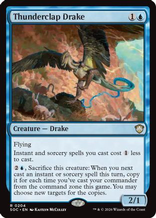 Thunderclap Drake  [Commander: Secrets of Strixhaven]