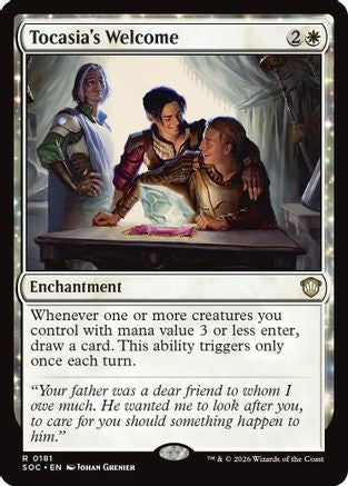 Tocasia's Welcome  [Commander: Secrets of Strixhaven]