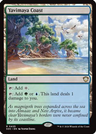 Yavimaya Coast  [Commander: Secrets of Strixhaven]