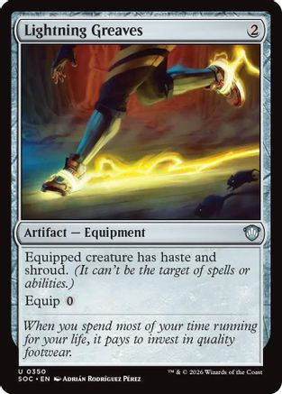 Lightning Greaves  [Commander: Secrets of Strixhaven]