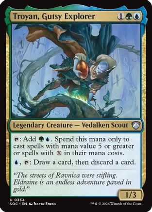 Troyan, Gutsy Explorer  [Commander: Secrets of Strixhaven]