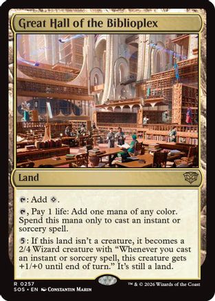 Great Hall of the Biblioplex  [Secrets of Strixhaven] Foil