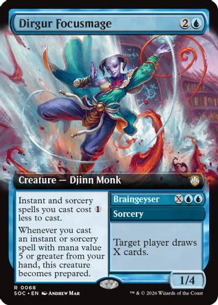 Dirgur Focusmage (Extended Art)  [Commander: Secrets of Strixhaven]