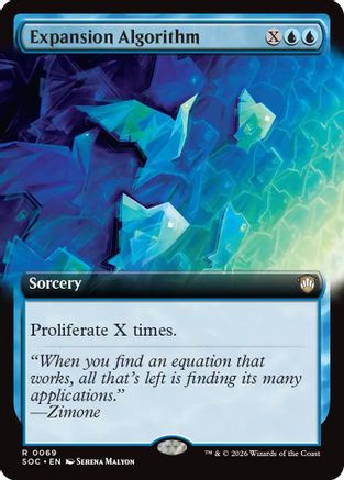 Expansion Algorithm (Extended Art)  [Commander: Secrets of Strixhaven]